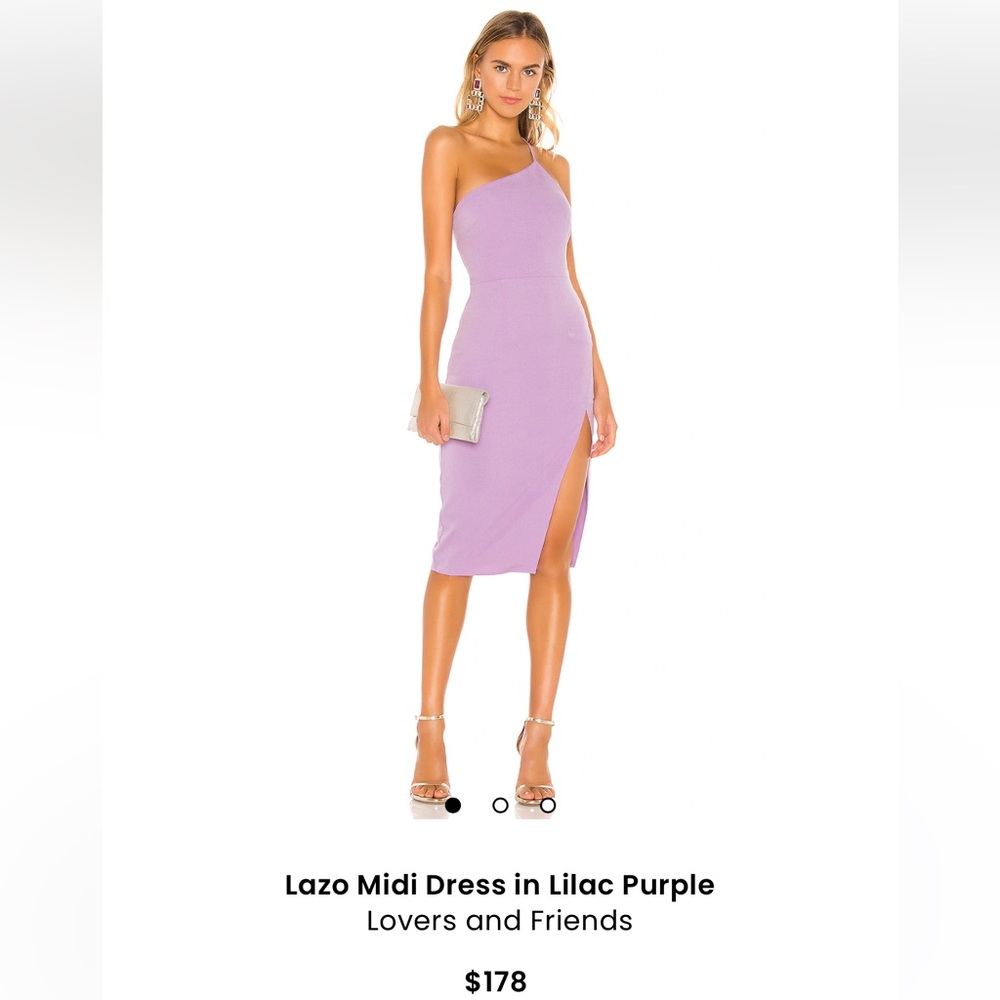 Lazy Midi Dress in Lilac Purple